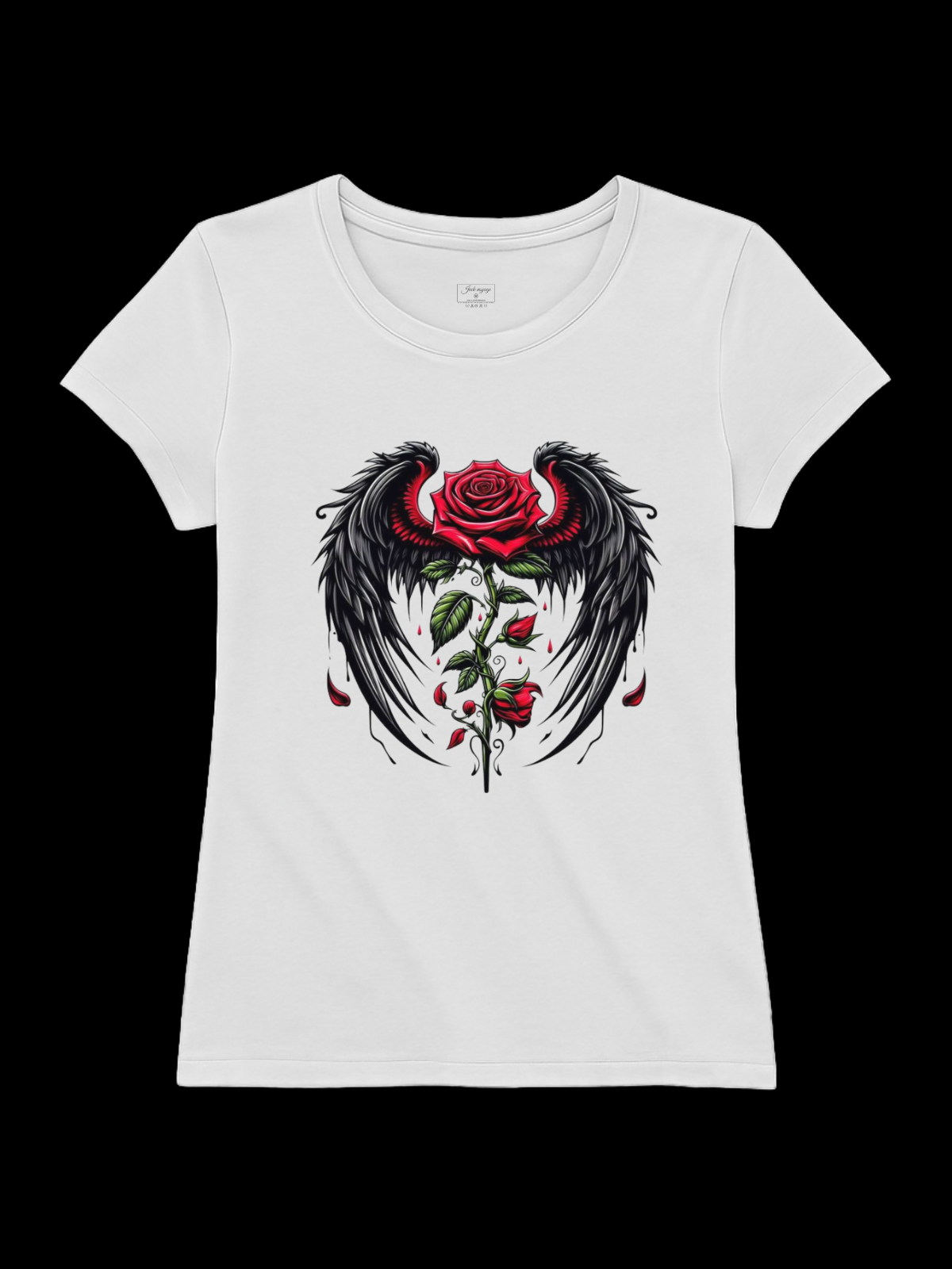 Camiseta "rosa alada red" jackvoyage®