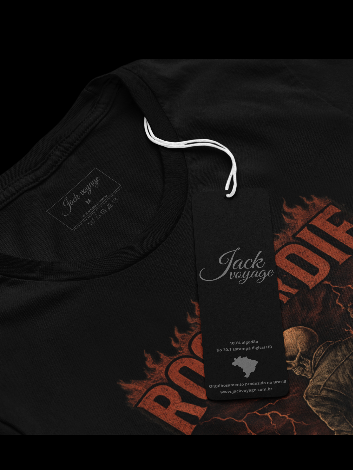 Camiseta "rock or die black" jackreference©
