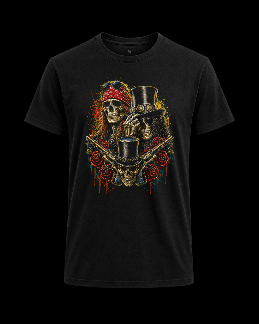 Camiseta Guns N Roses skulls