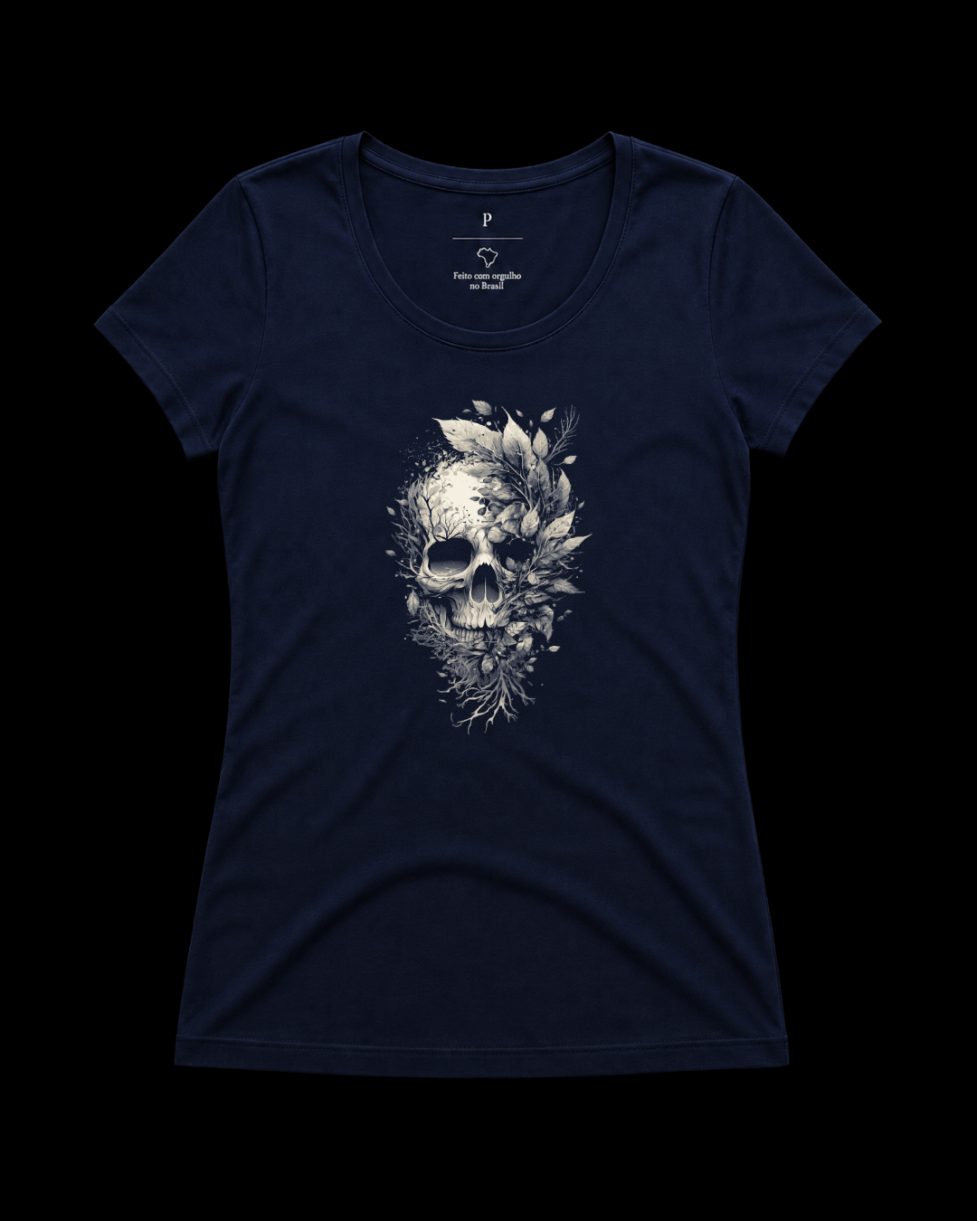 Baby look skull flowers