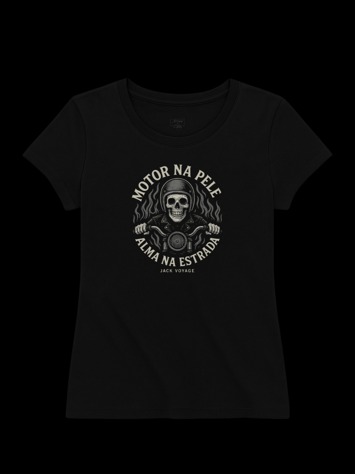 Camiseta "motor na pela alma na estrada" jackmotor©