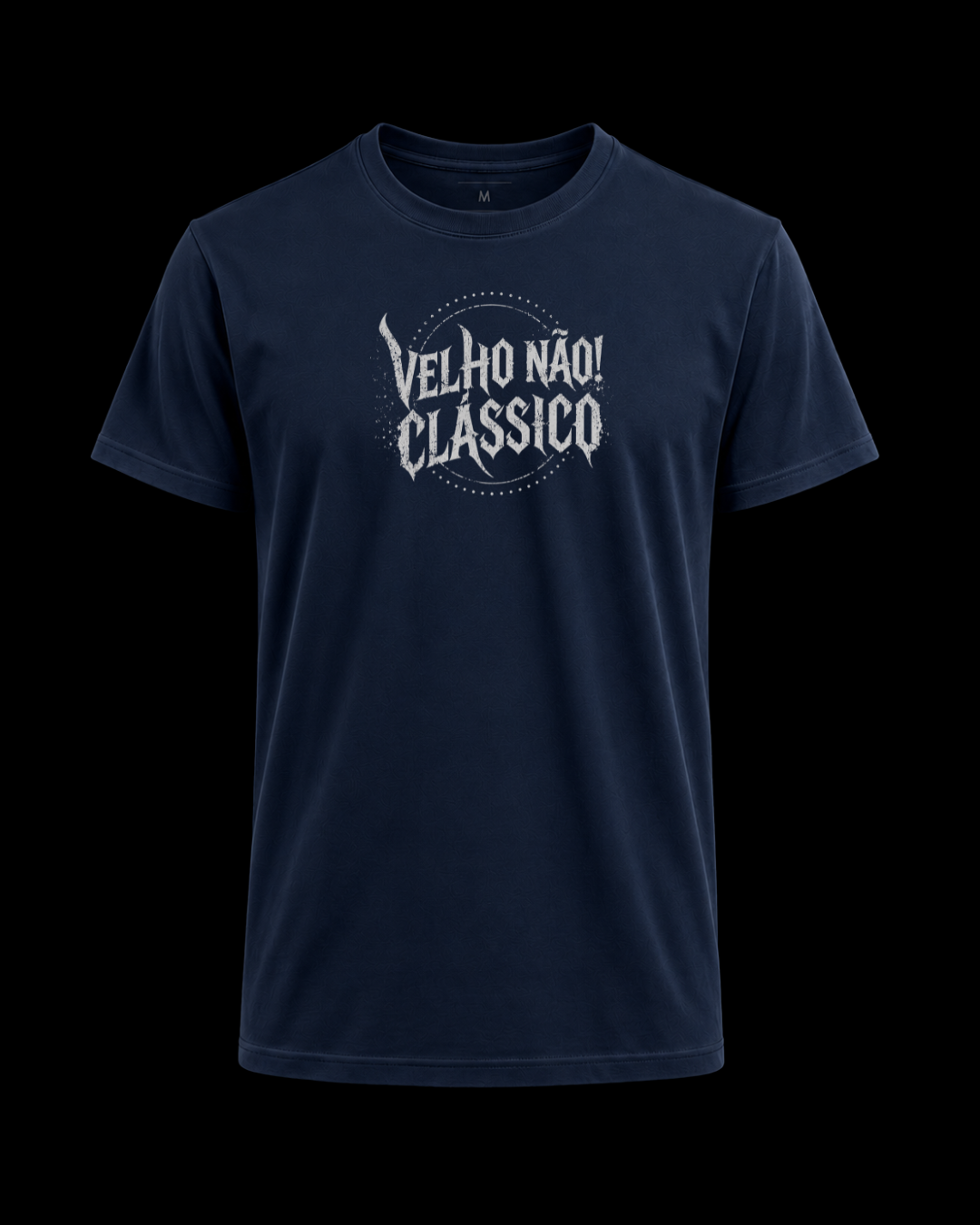 Camiseta Velho não! Clássico silver