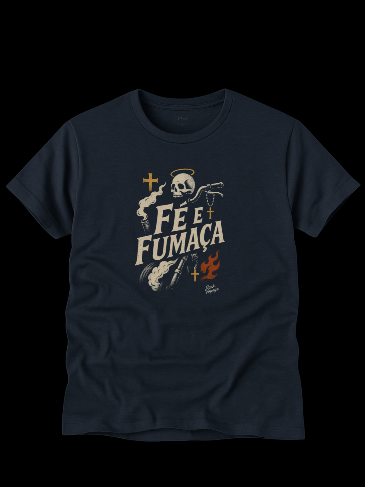 Camiseta "fé e fumaça" jackmotor©