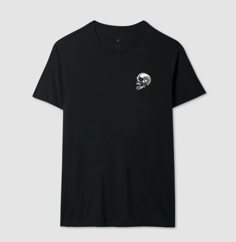 Camiseta skull silver minimal