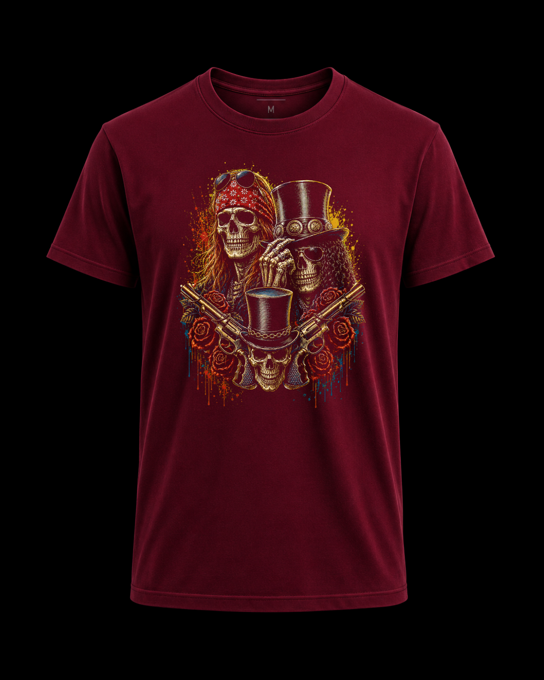Camiseta Guns N Roses skulls
