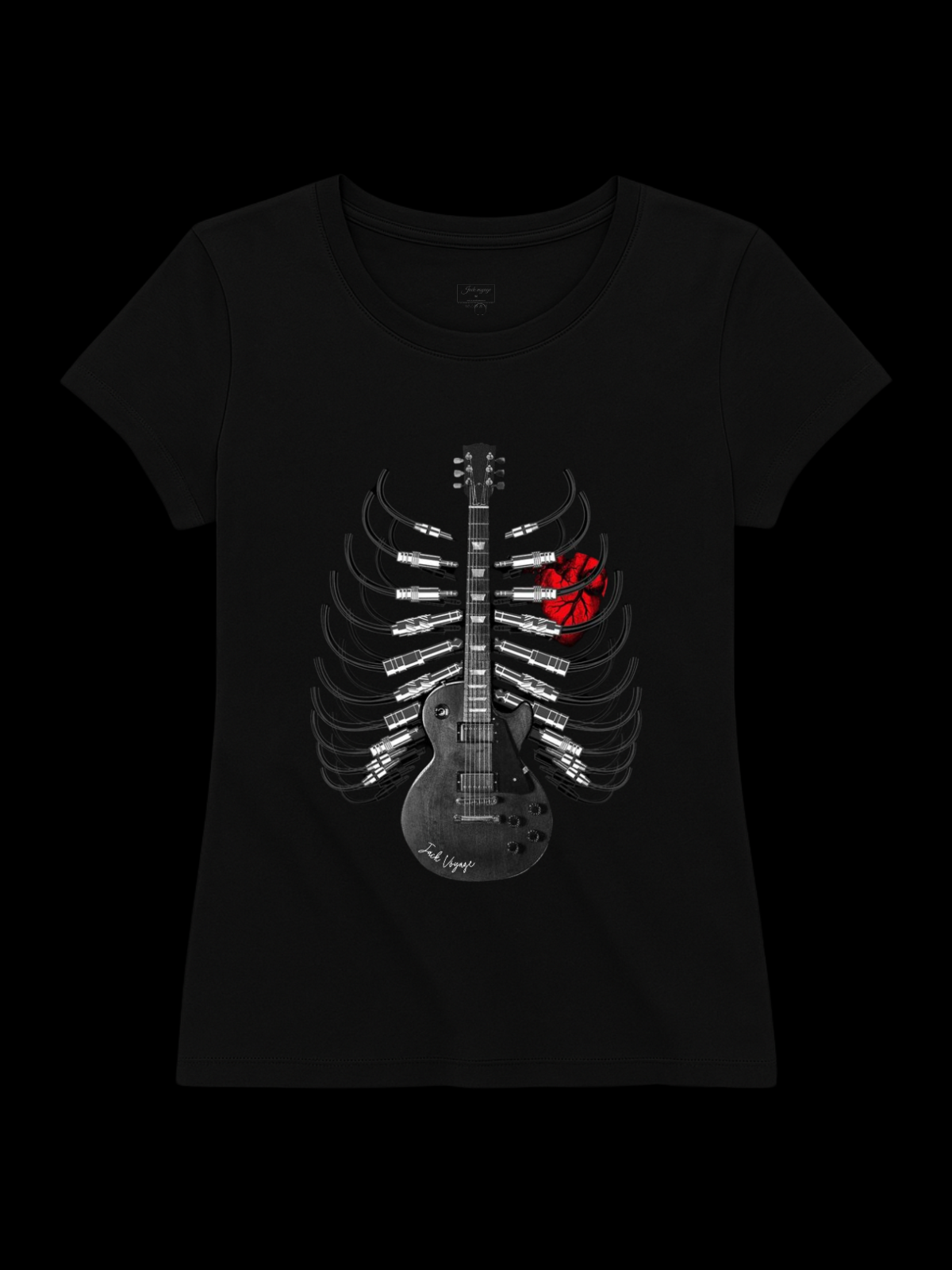 Camiseta "skull heart dark" jackmusic©