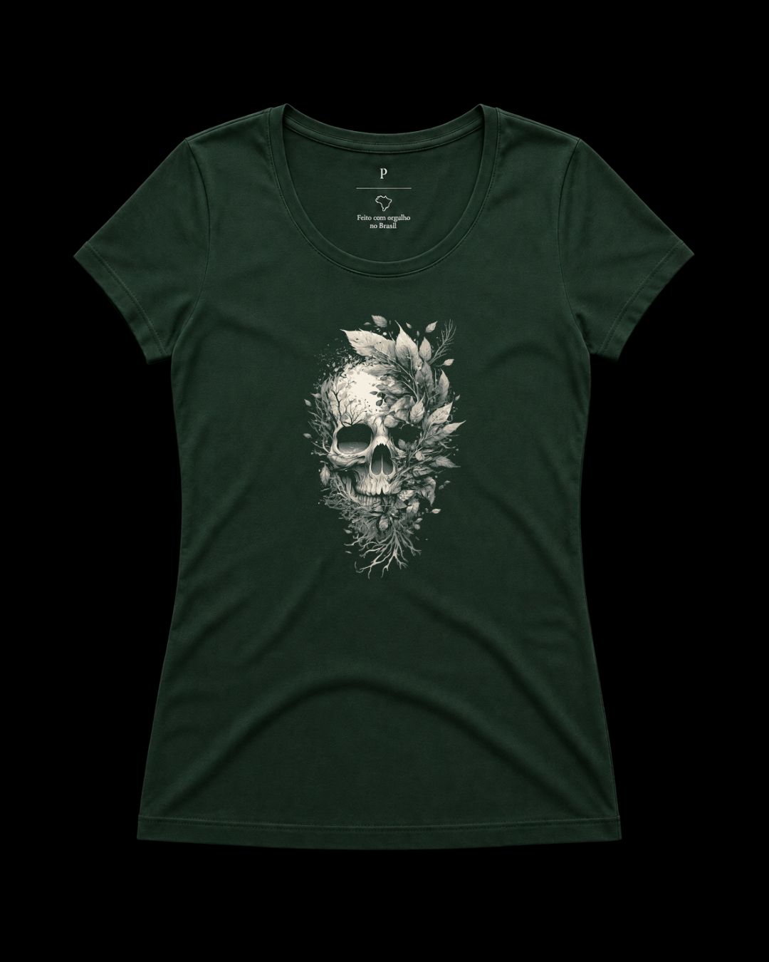 Baby look skull flowers