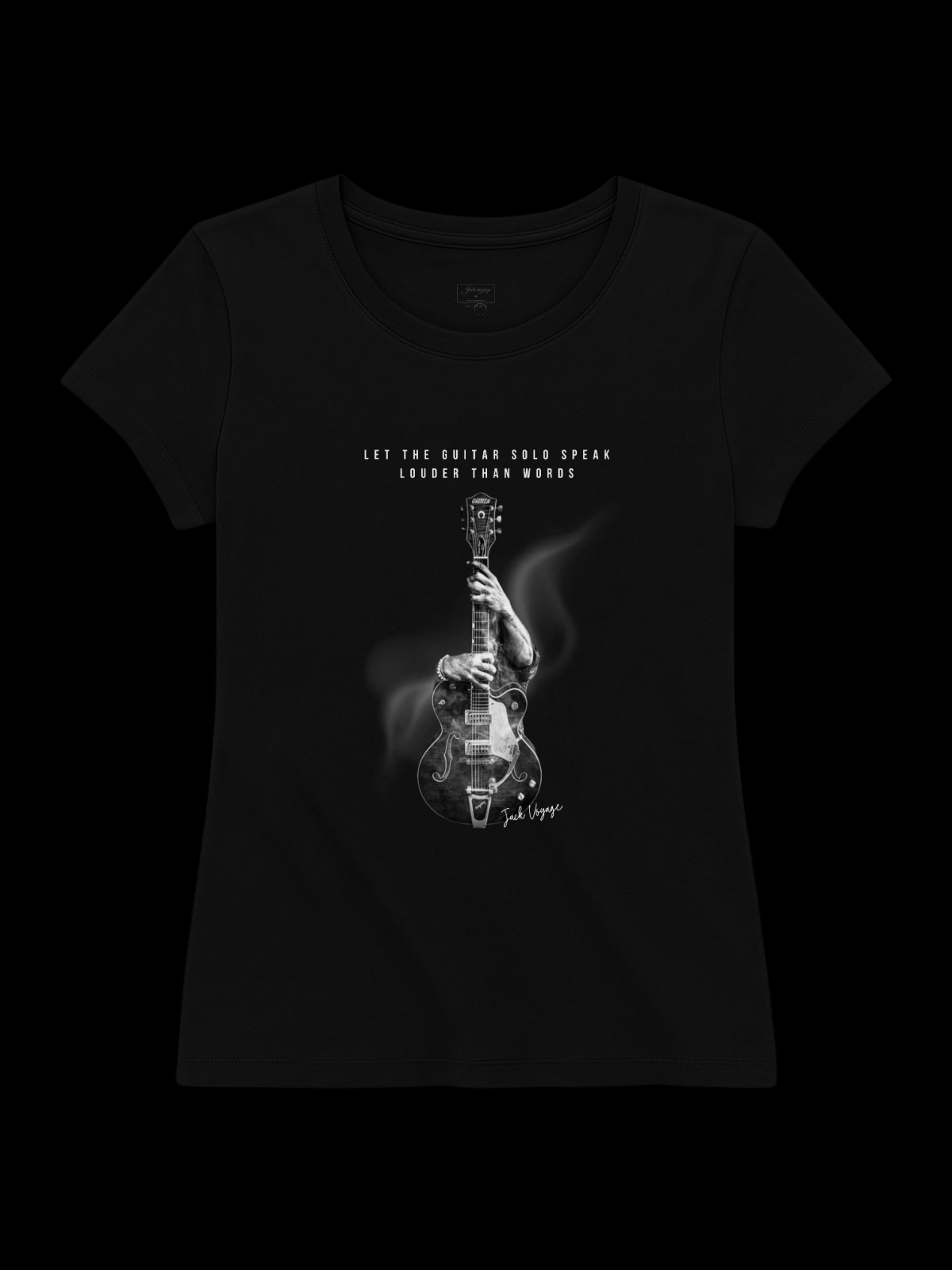 Camiseta "Deixe o solo de guitarra falar mais alto que palavras 2" jackmusic©