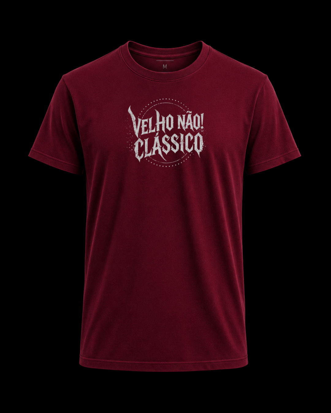 Camiseta Velho não! Clássico silver