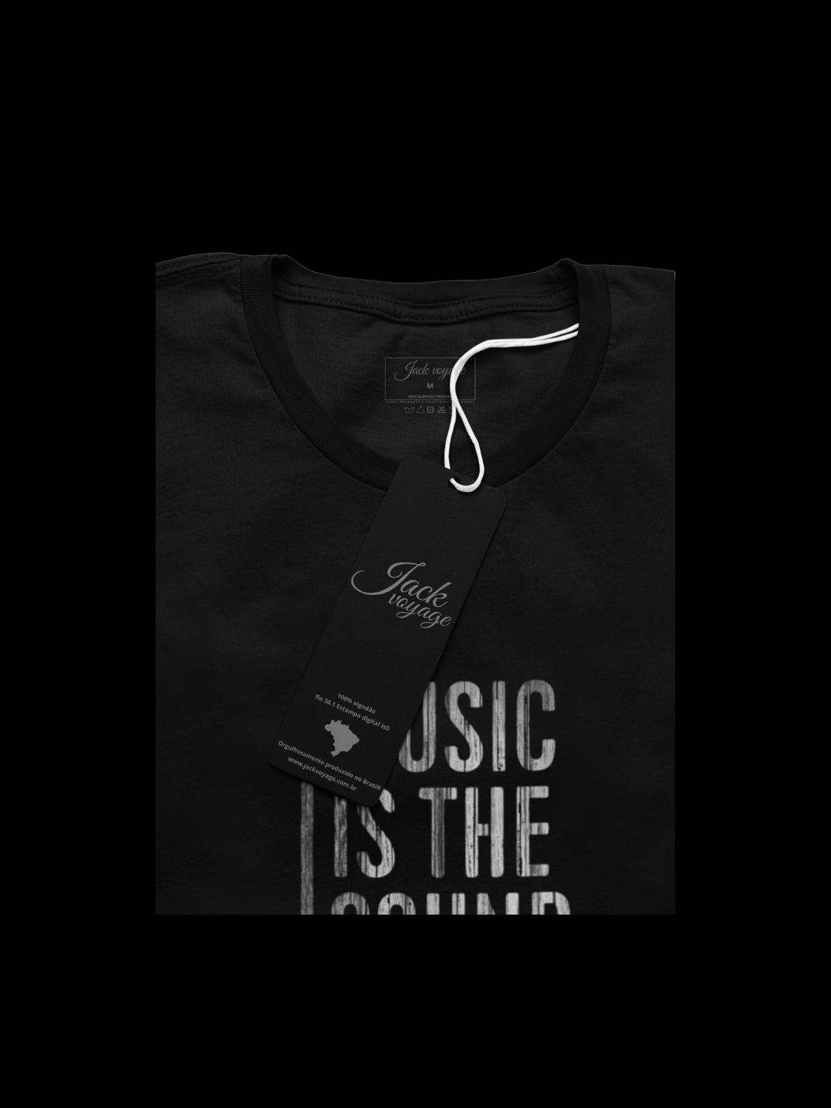 Camiseta "a música é o som da minha alma" jackmusic©