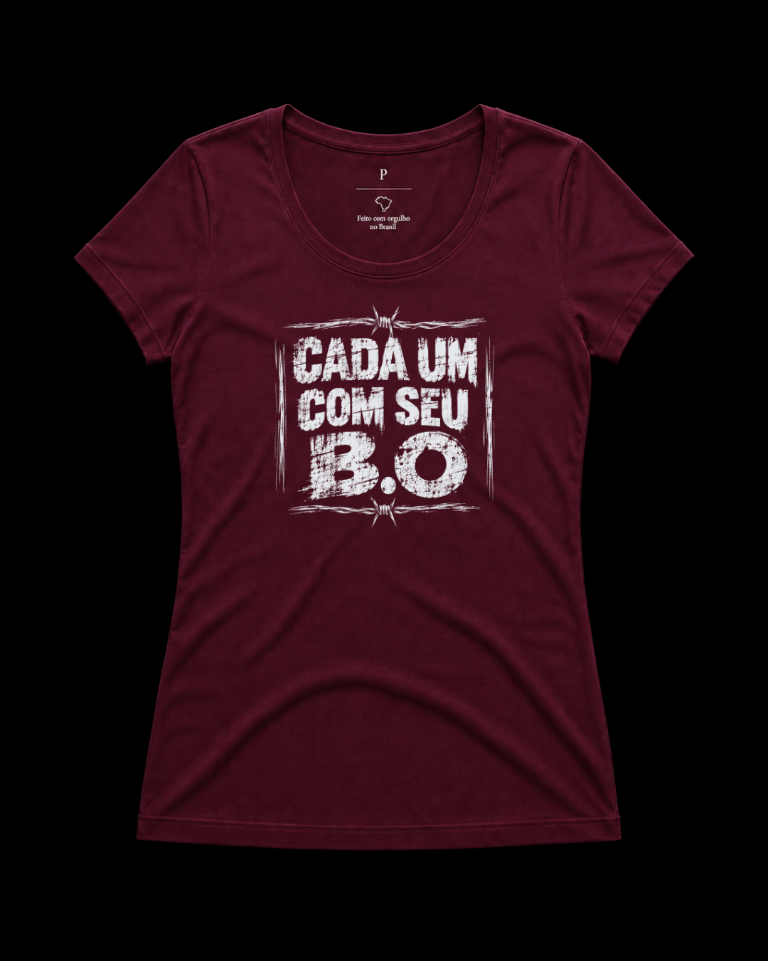 Baby look Cada um com seu B.O