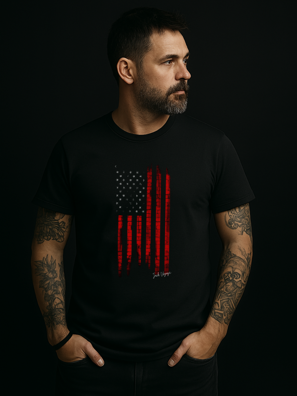 Camiseta "american red" jackmotor©