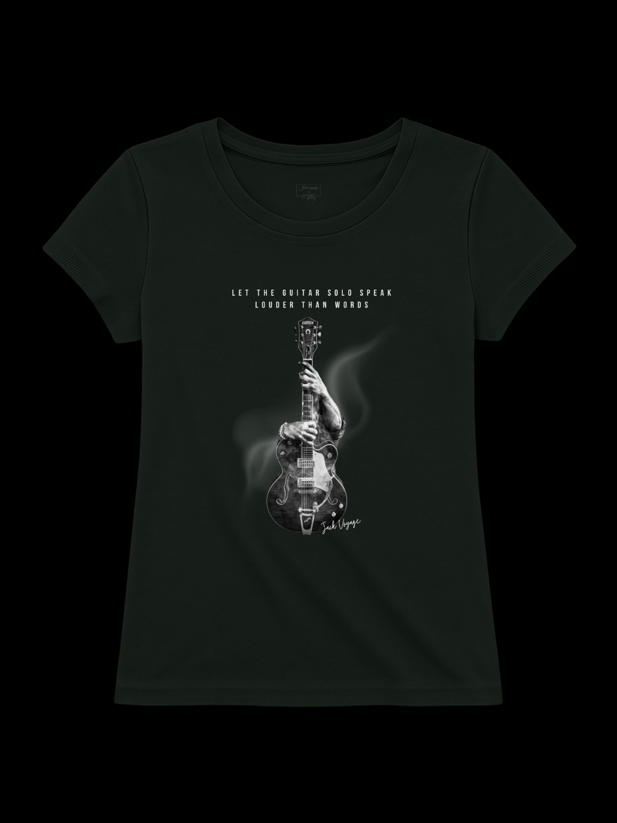 Camiseta "Deixe o solo de guitarra falar mais alto que palavras 2" jackmusic©