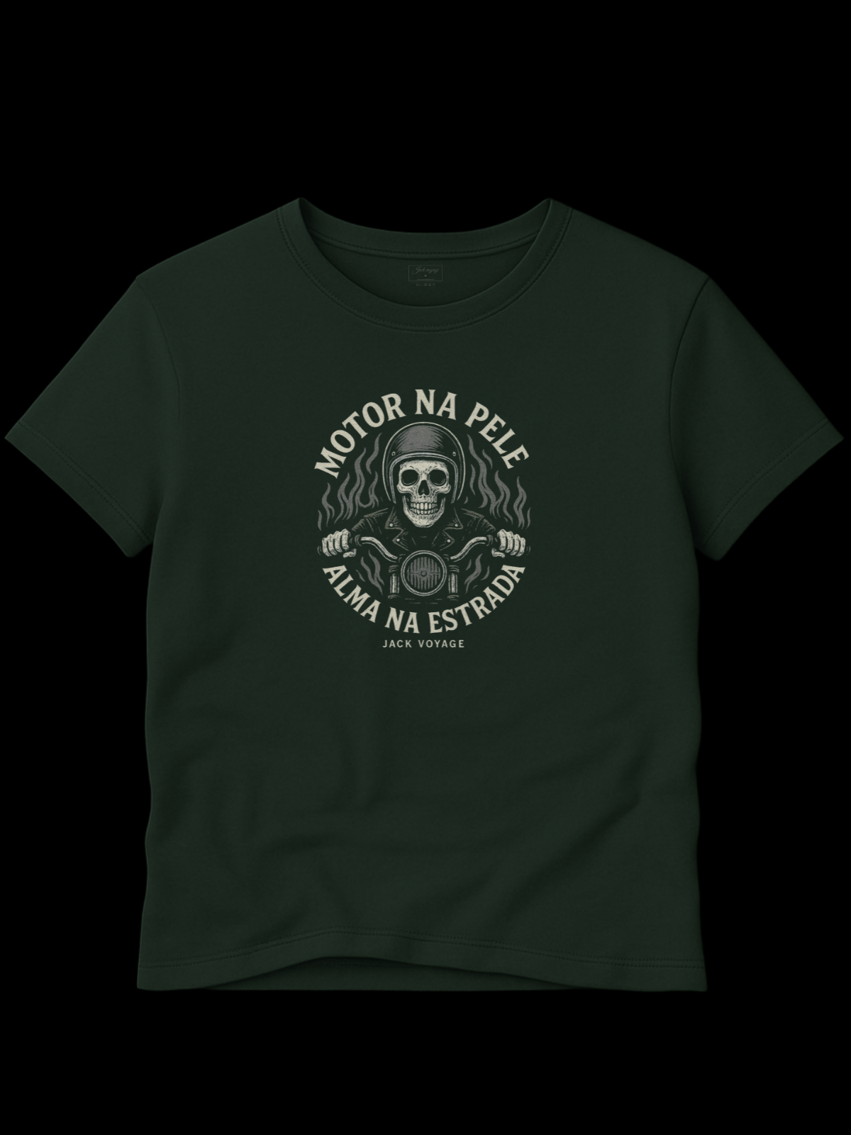 Camiseta "motor na pela alma na estrada" jackmotor©