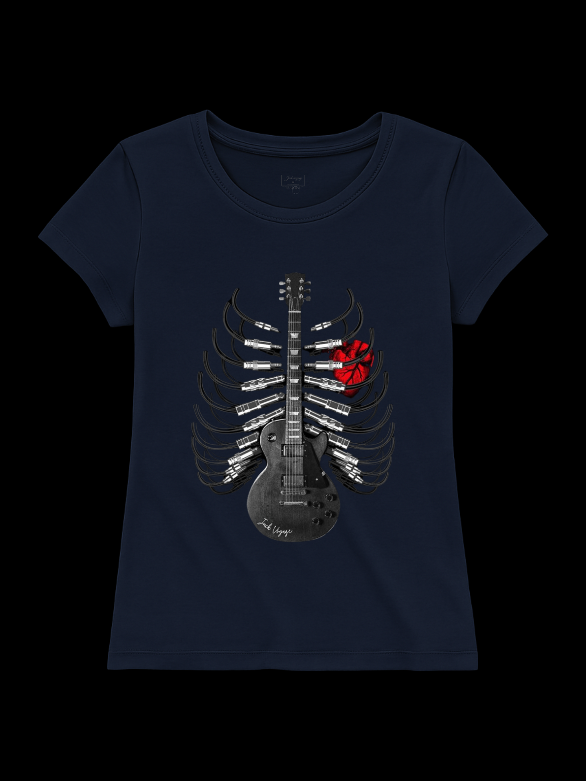 Camiseta "skull heart dark" jackmusic©