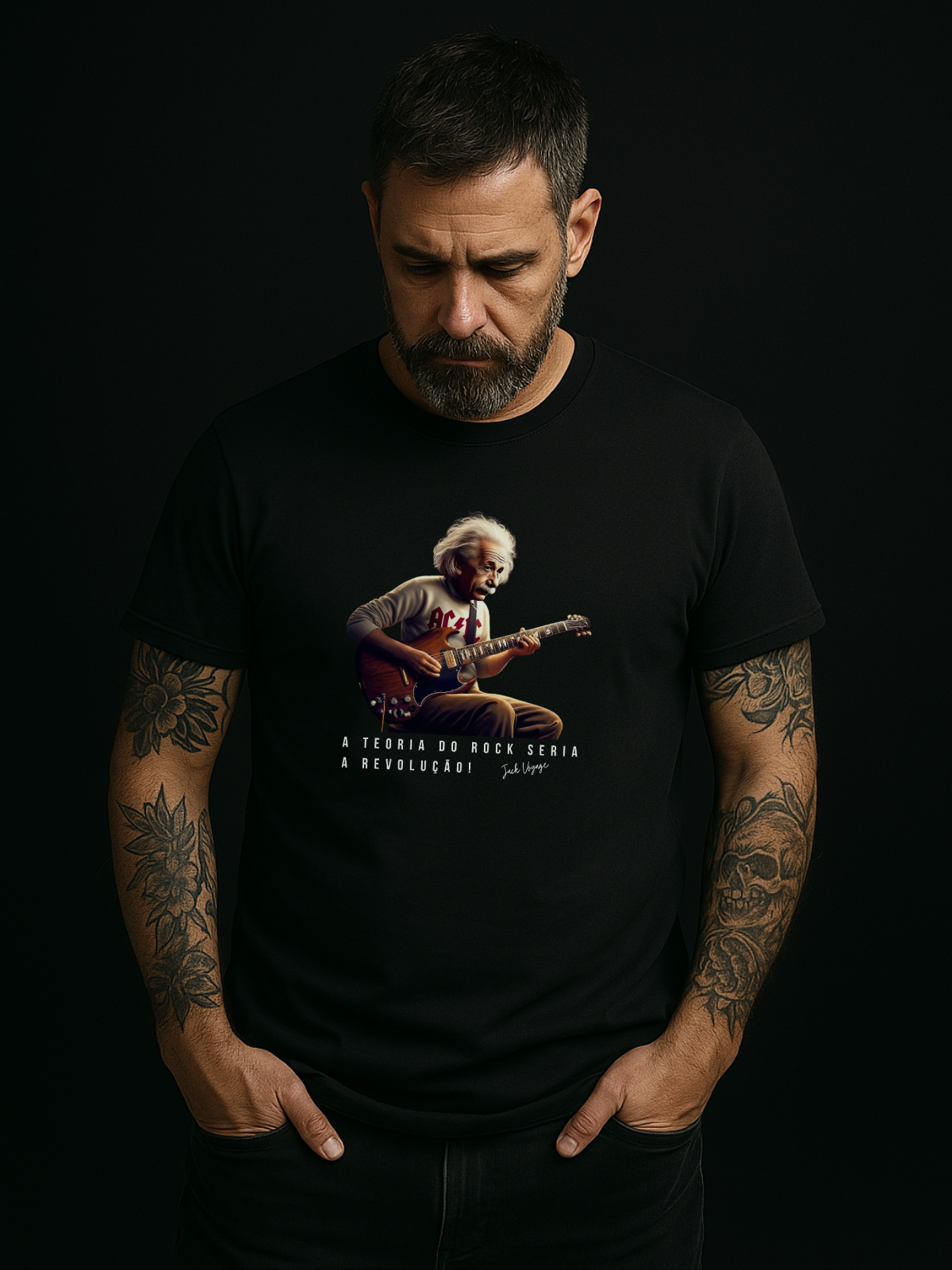 Camiseta "A teoria do rock seria a revolução!" jackreference©