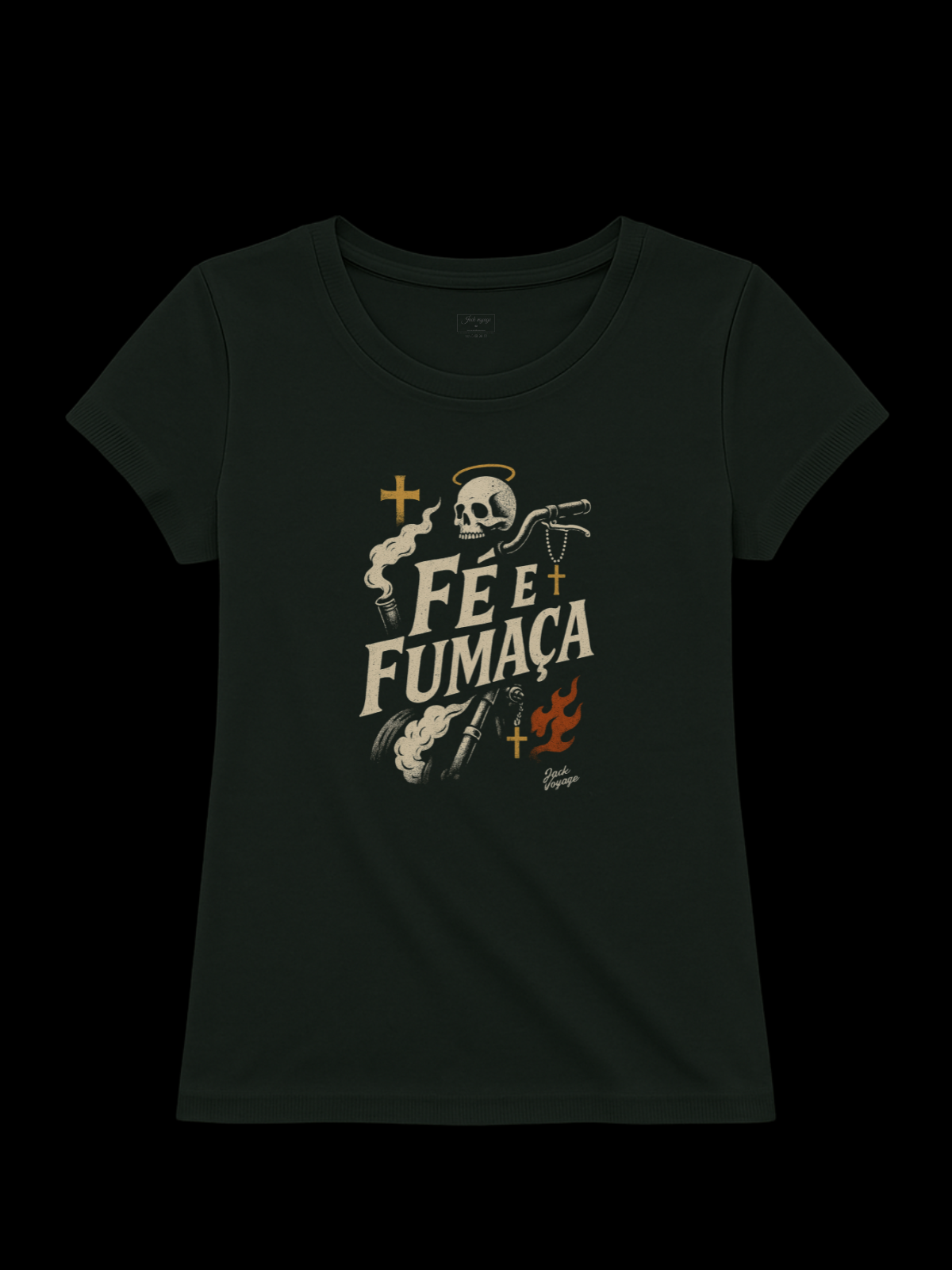 Camiseta "fé e fumaça" jackmotor©