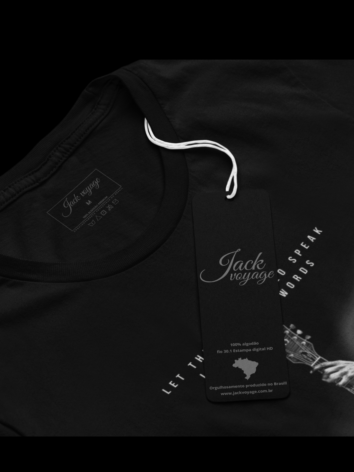 Camiseta "Deixe o solo de guitarra falar mais alto que palavras 2" jackmusic©