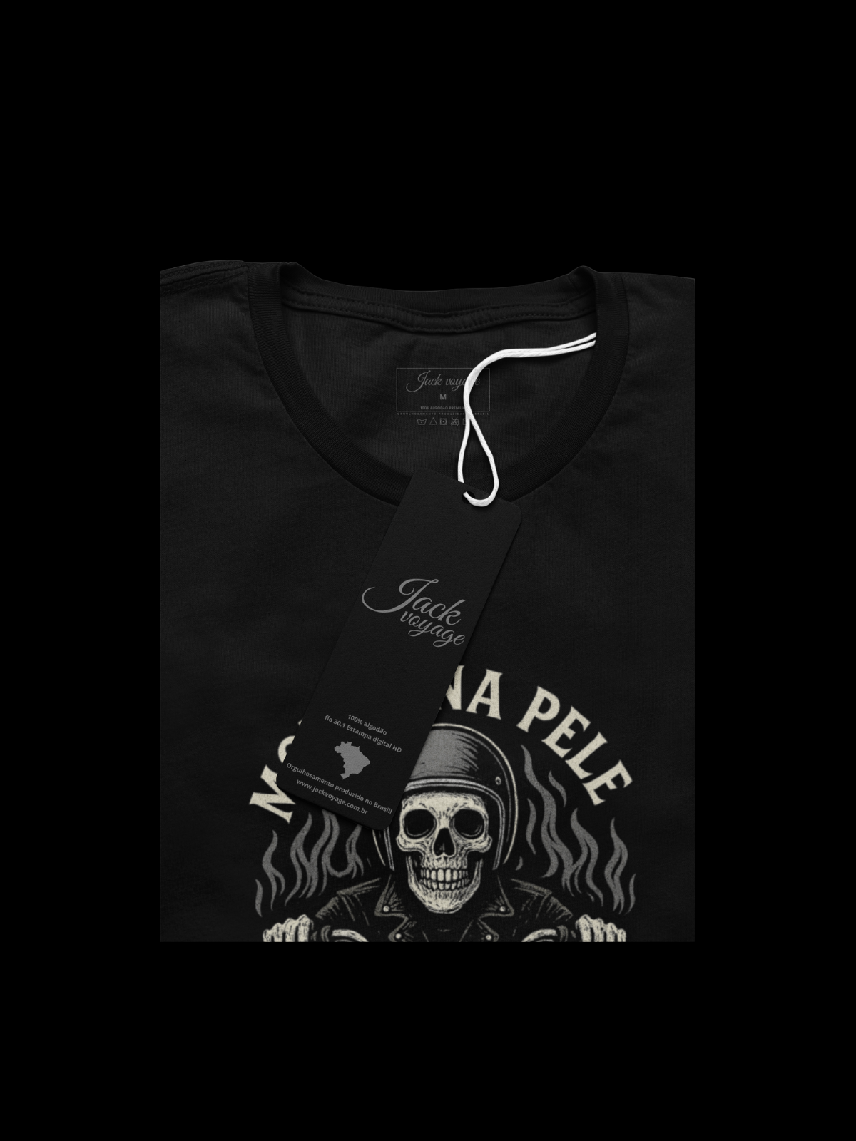 Camiseta "motor na pela alma na estrada" jackmotor©