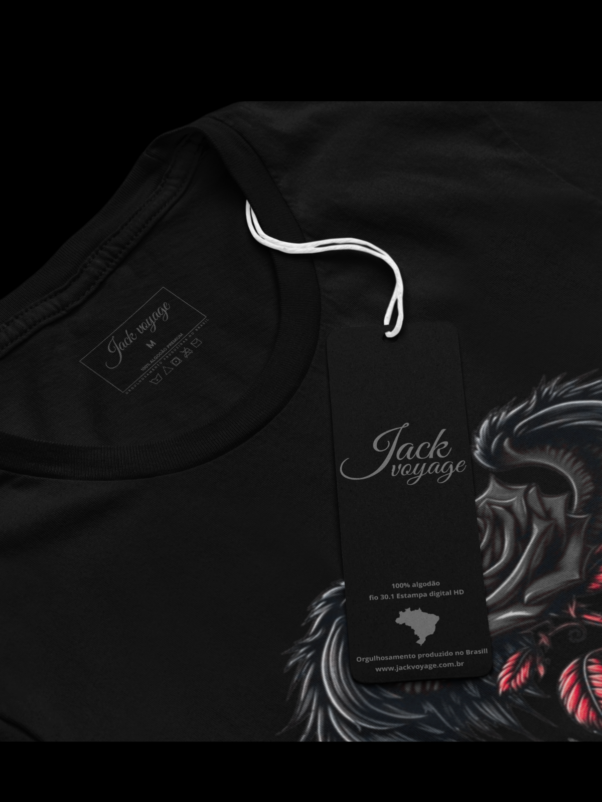 Camiseta "Rosa alada Black" jackvoyage®