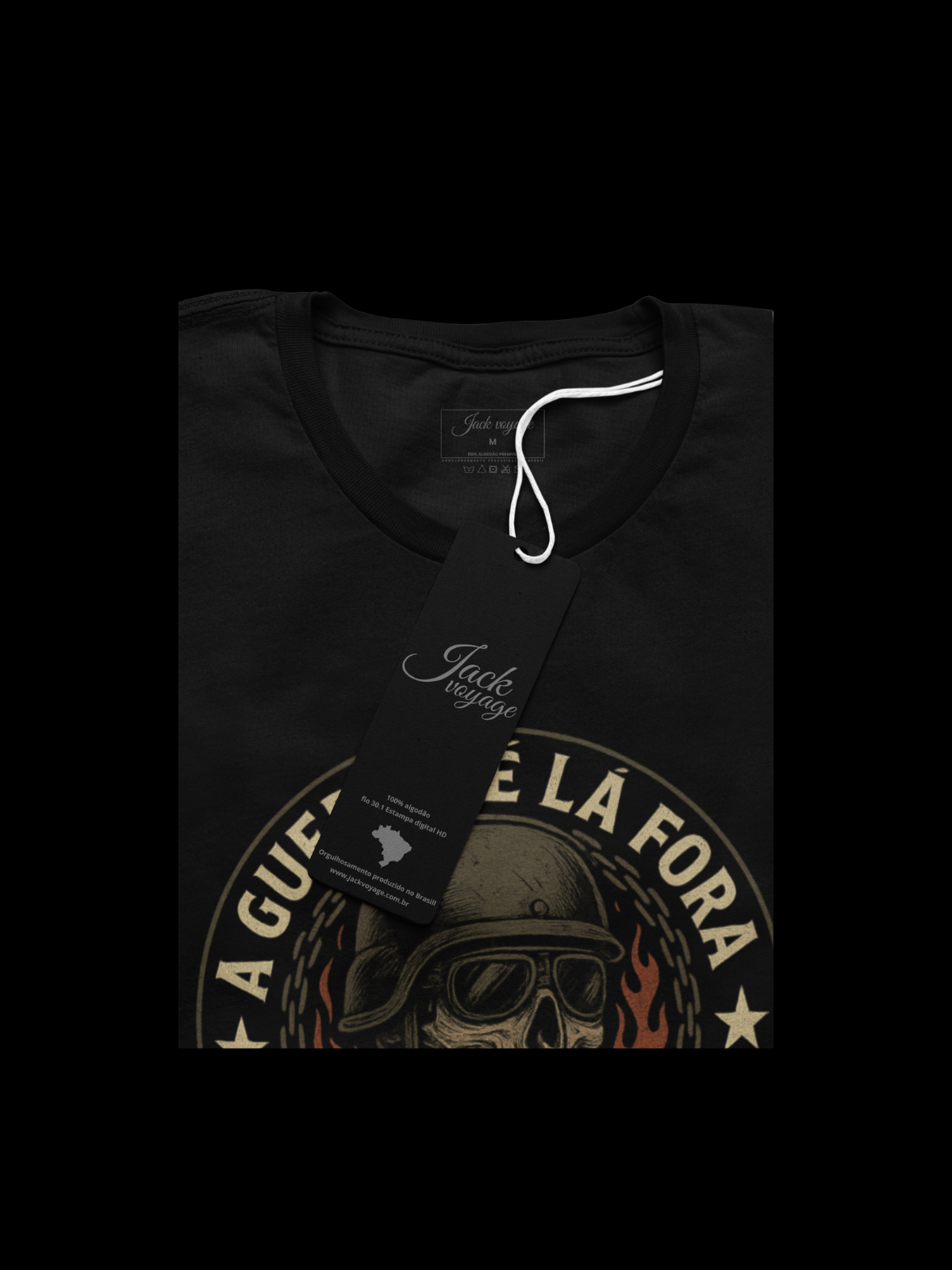 Camiseta "a guerra é la fora a paz é aqui" jackmotor©