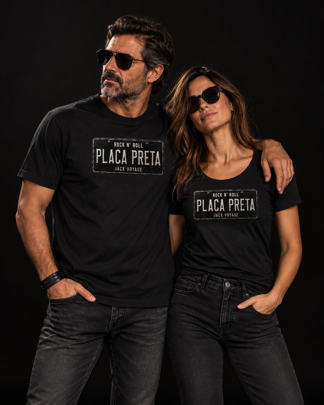Kit Placa Preta Casal