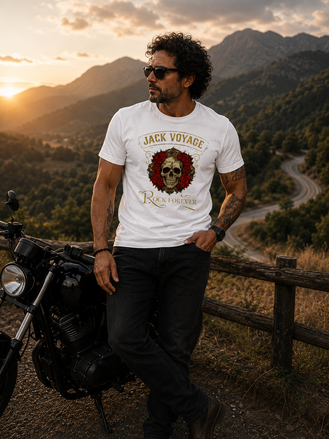 Camiseta algodão peruano Rock Forever