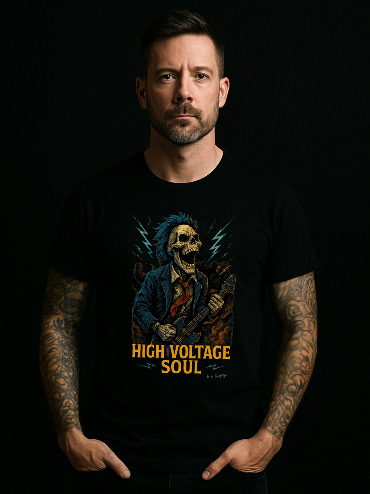 Camiseta "alma de alta voltagem" jackmusic©
