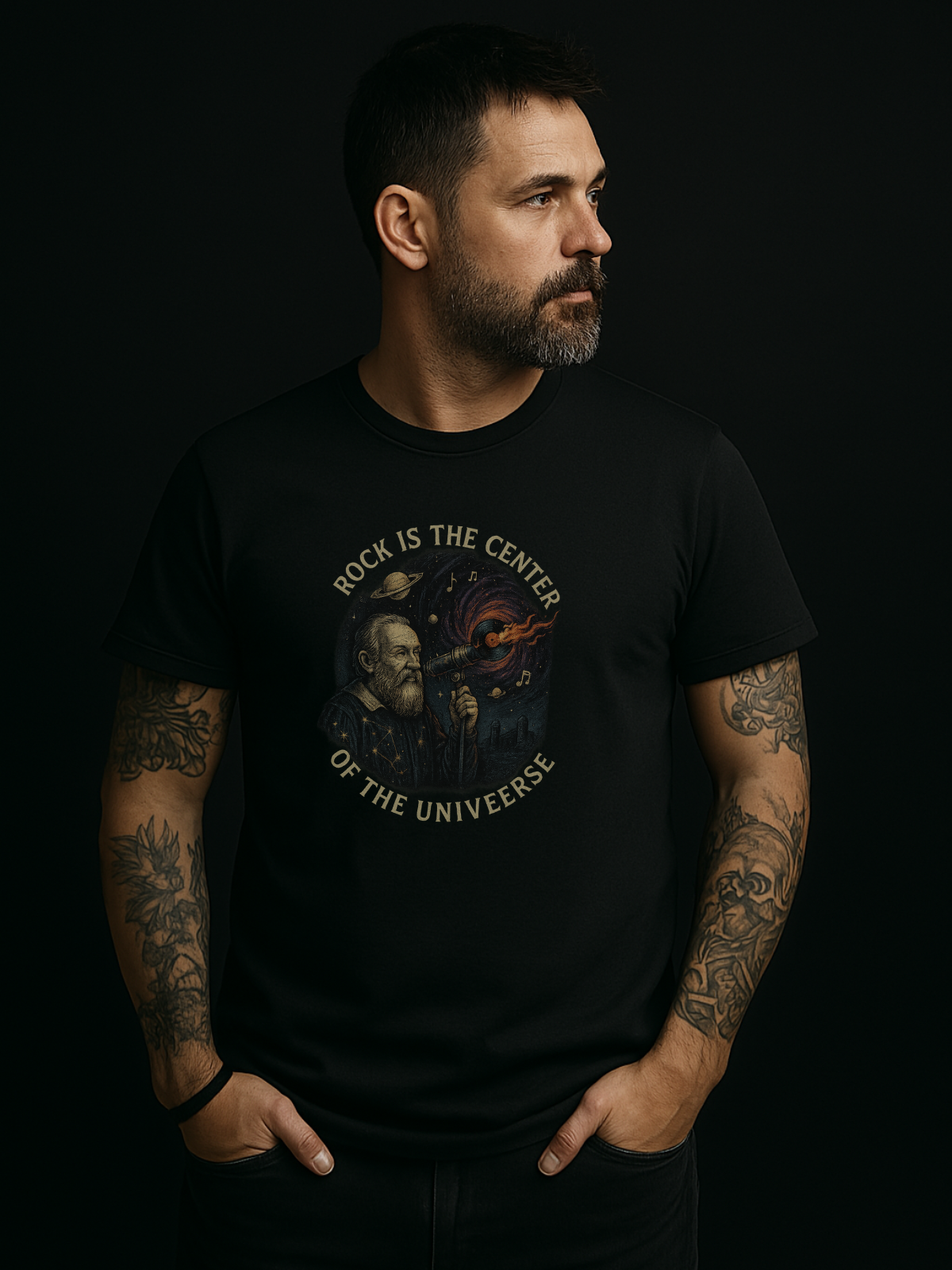 Camiseta "rock is the center" jackvoyage®
