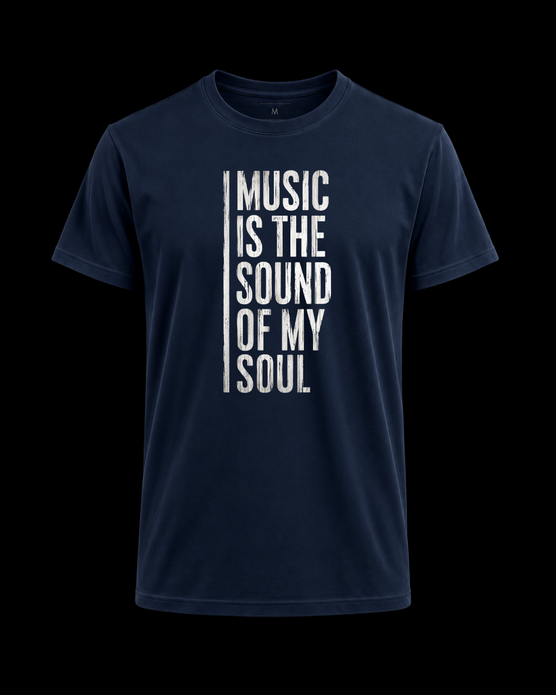 Camiseta A música é o som da minha alma.