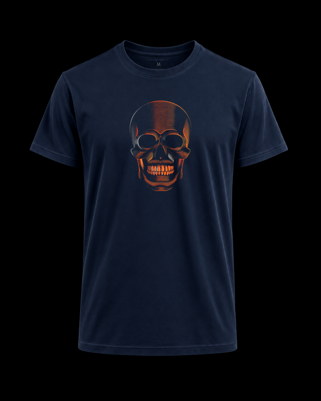Camiseta Skull orange