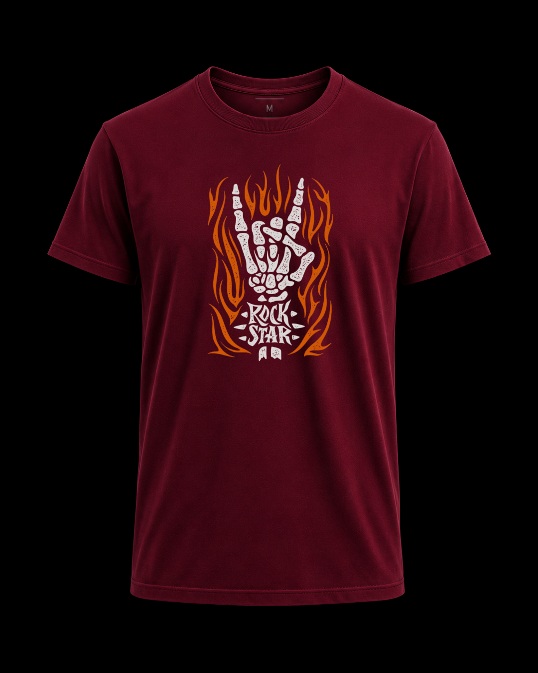 Camiseta Rock Star fire