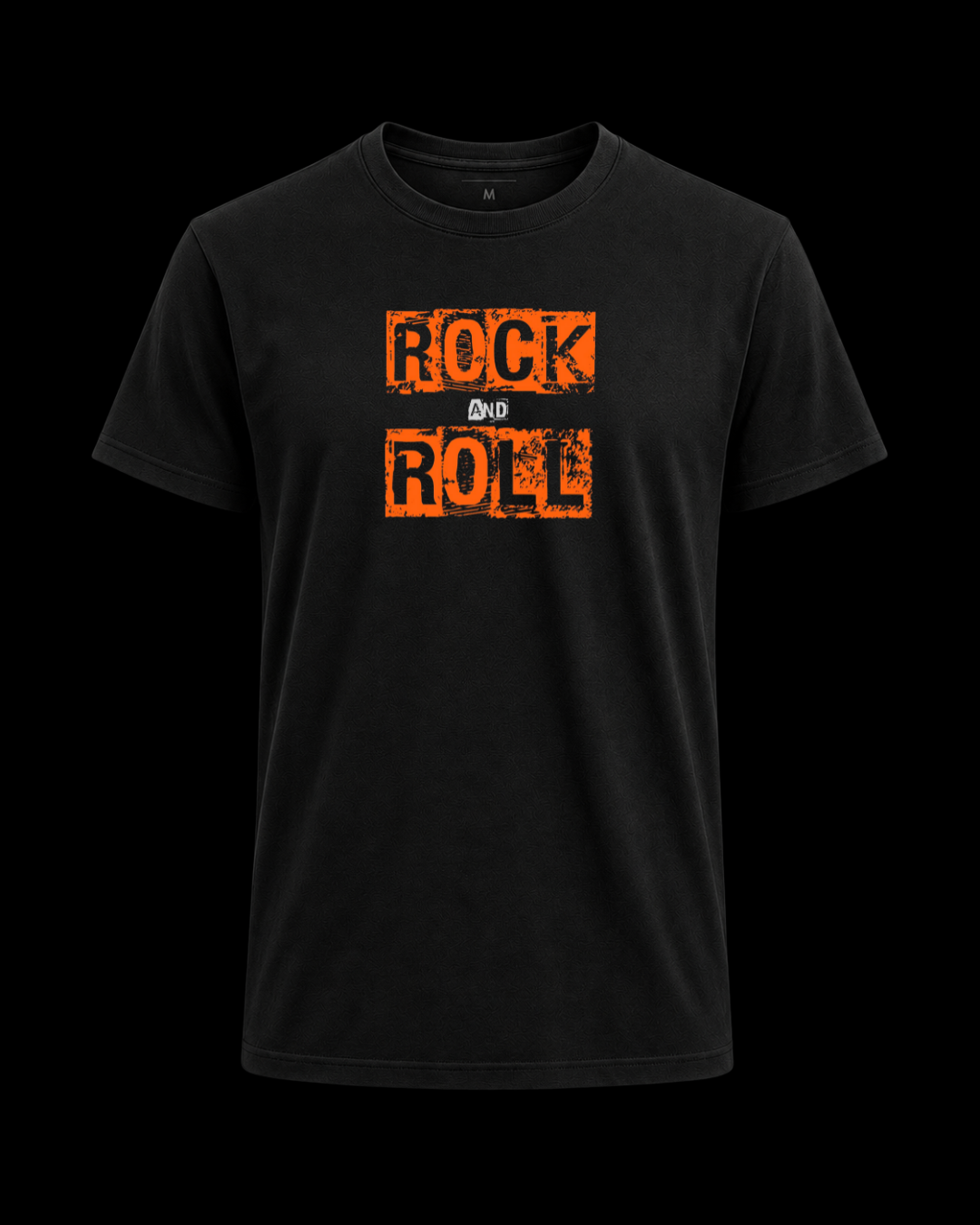 Camiseta Rock and roll orange