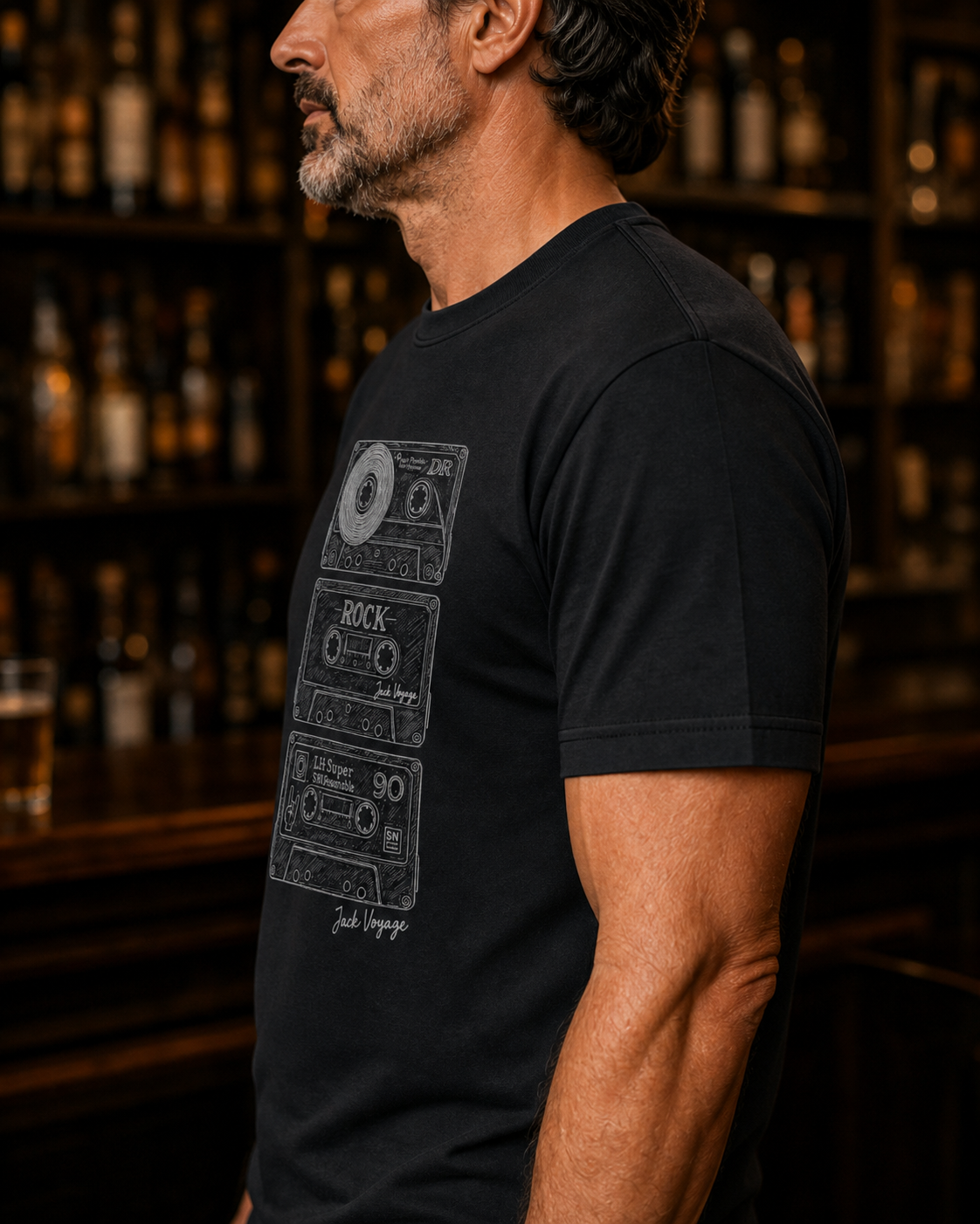 Camiseta old fita cassete