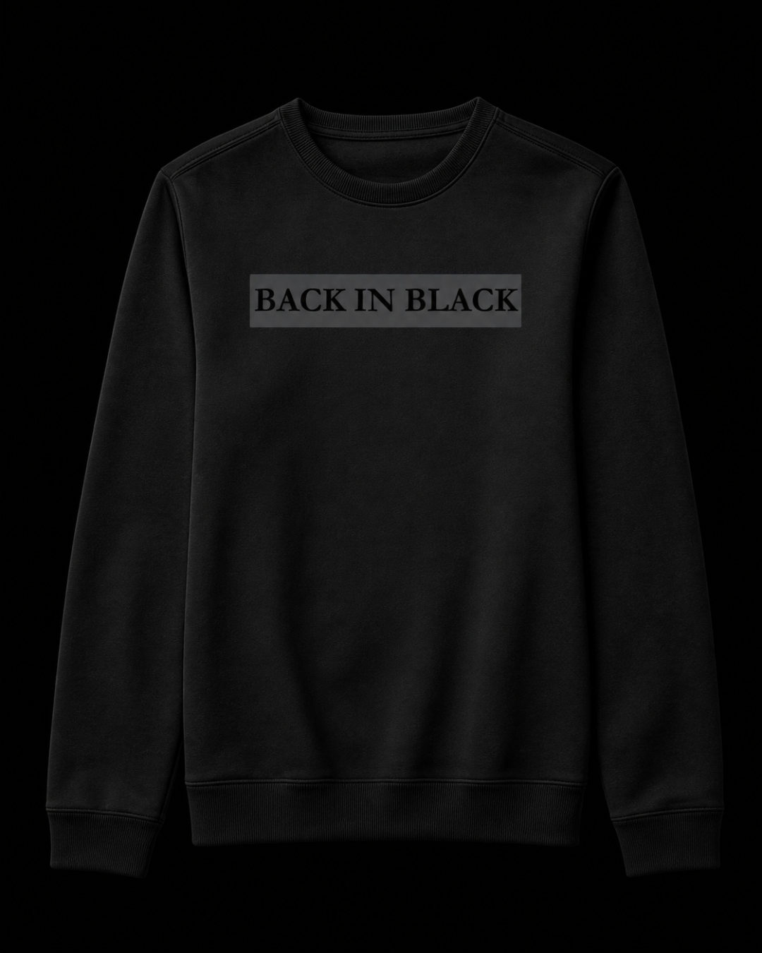 Moletom Suéter Back in Black