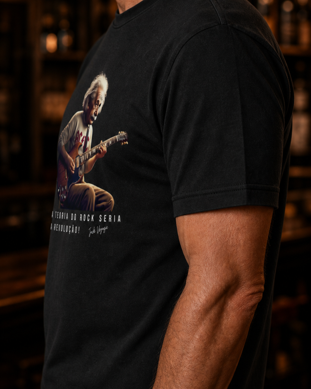 Camiseta a teoria do rock seria a revolução!