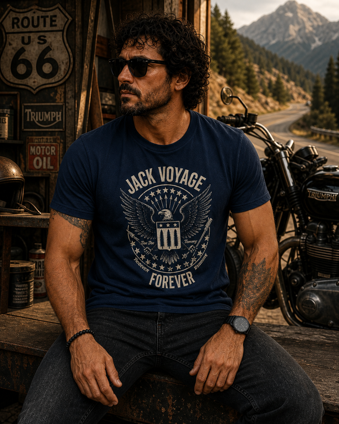 Camiseta algodão peruano Jack voyage forever