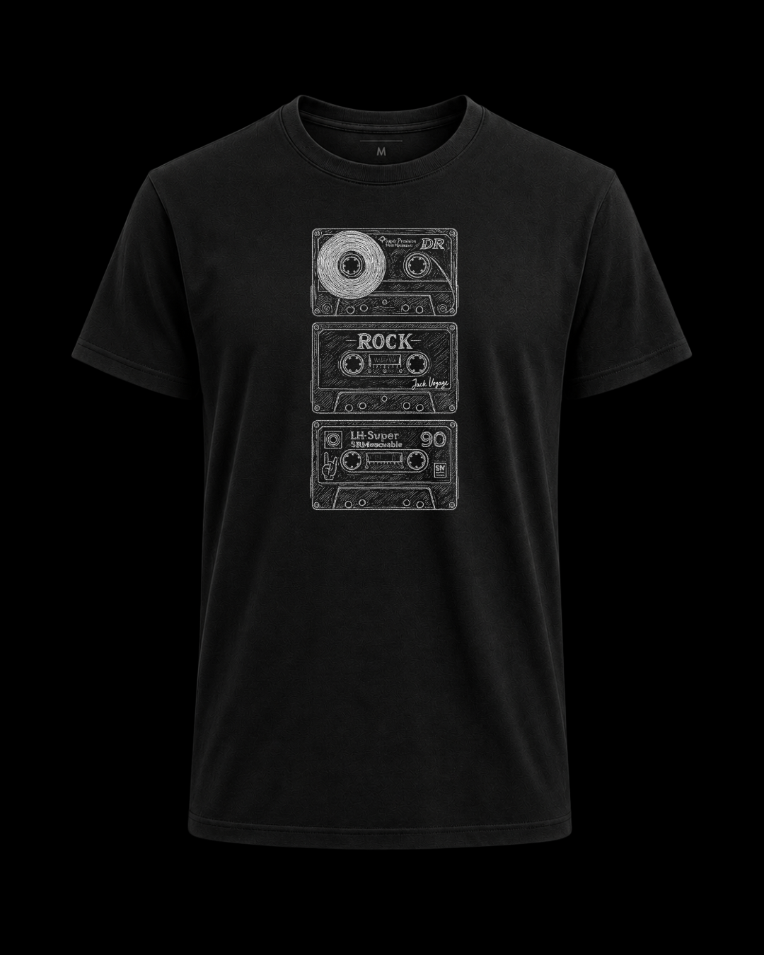 Camiseta old fita cassete