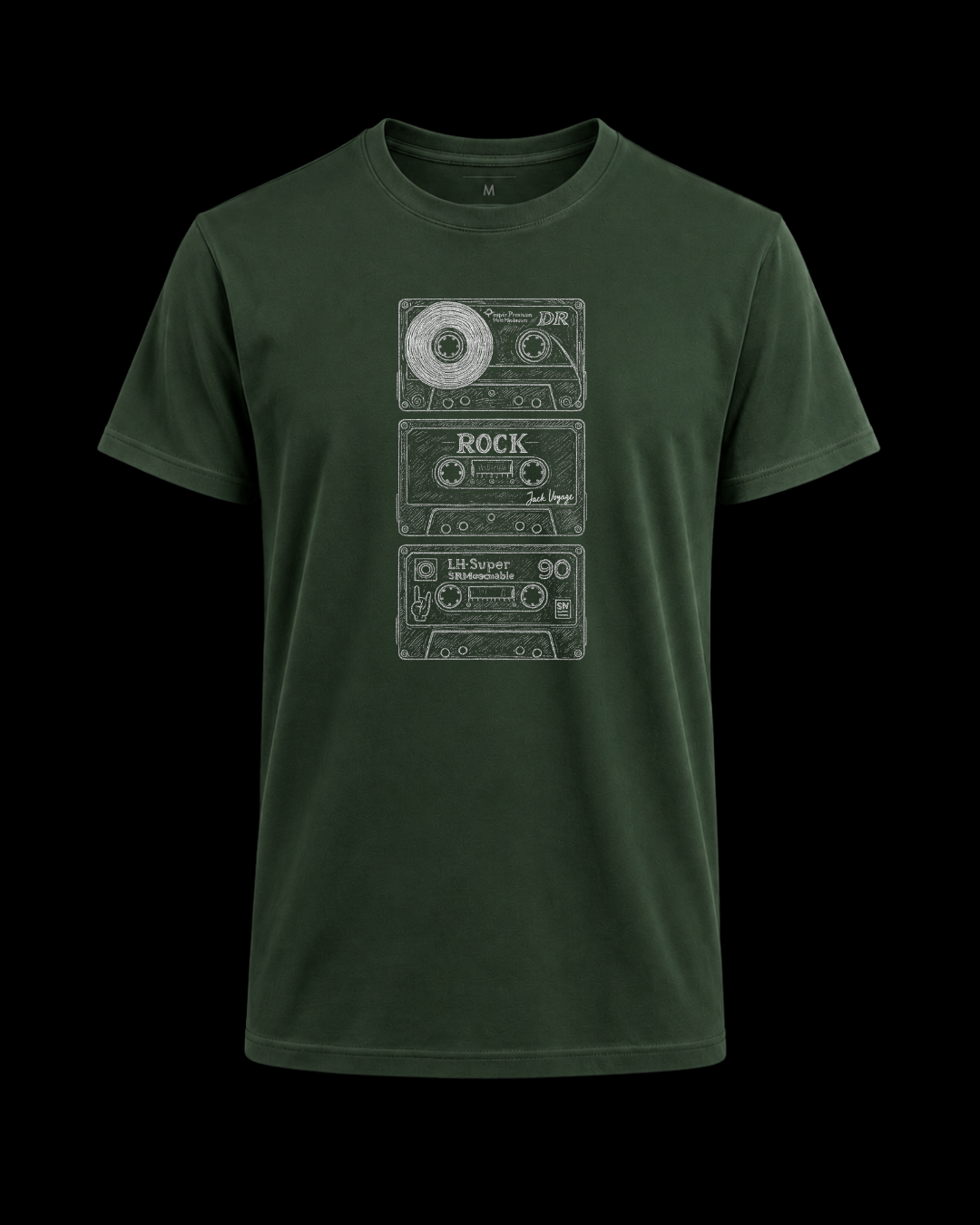Camiseta old fita cassete