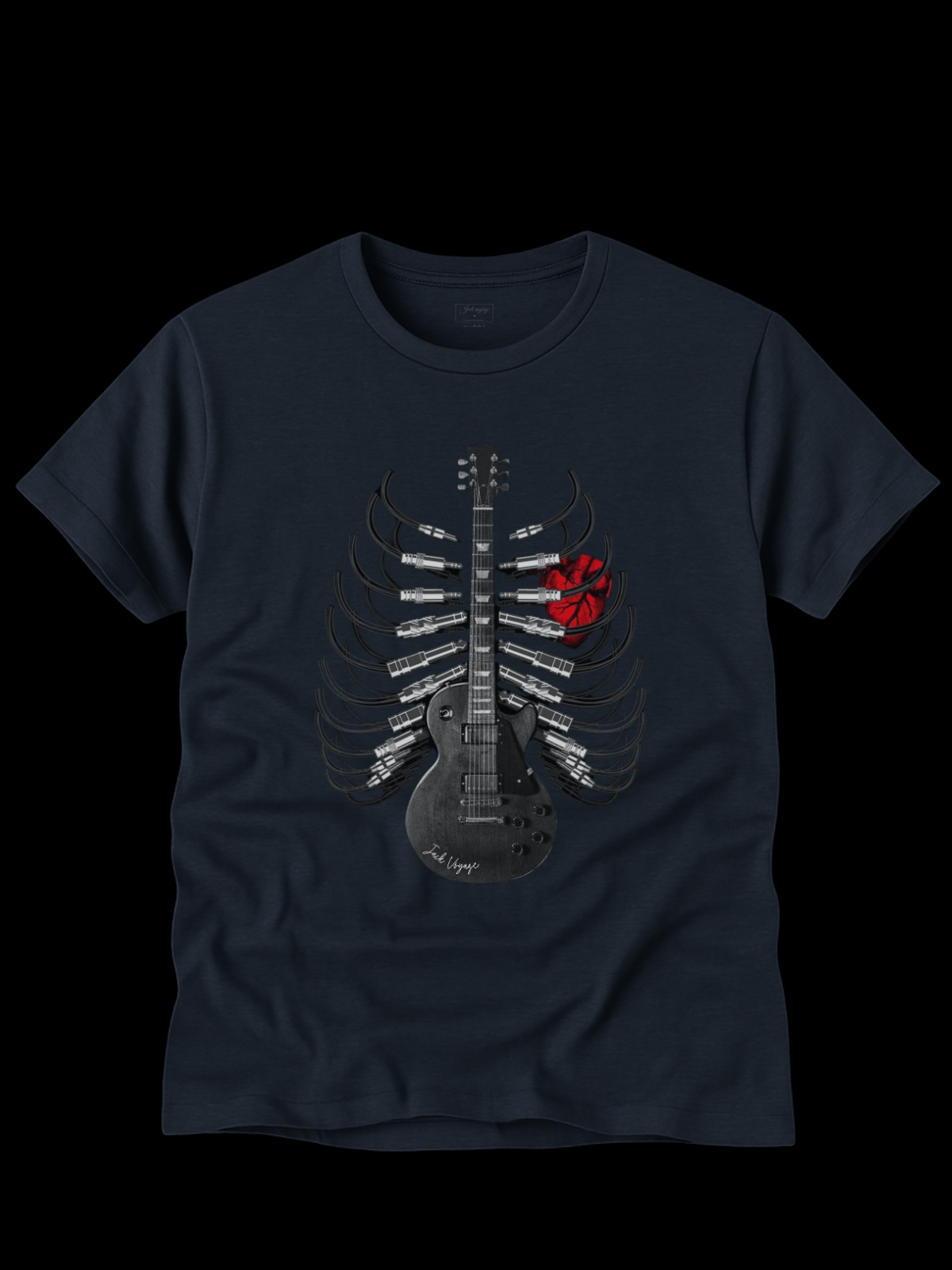 Camiseta "skull heart dark" jackmusic©