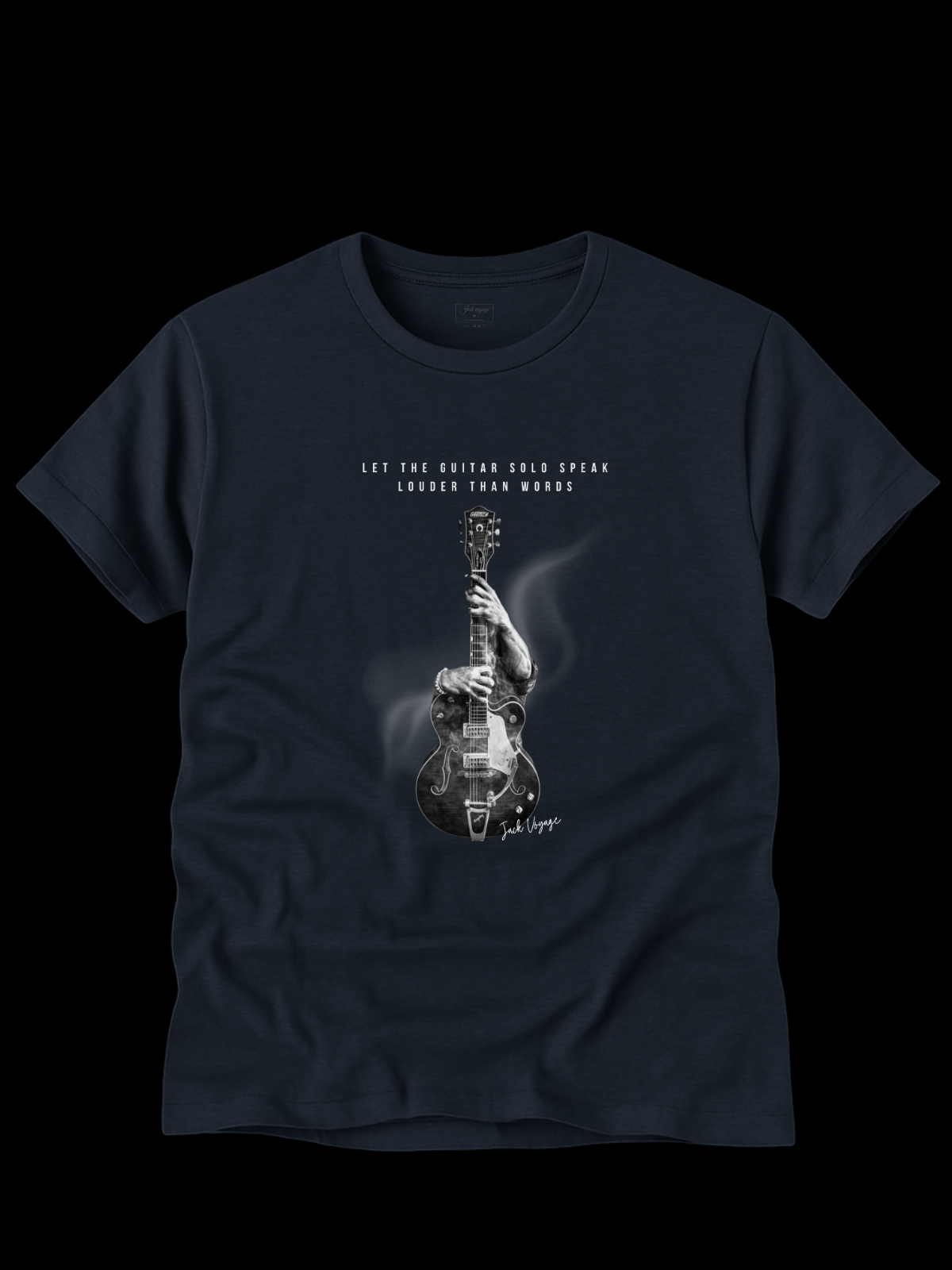 Camiseta "Deixe o solo de guitarra falar mais alto que palavras 2" jackmusic©