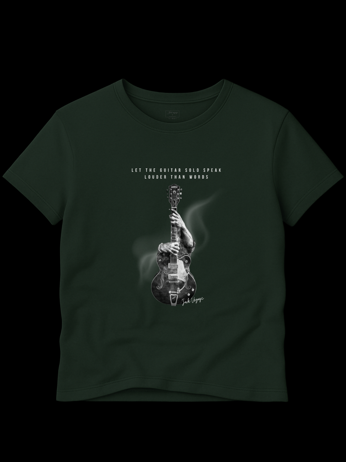 Camiseta "Deixe o solo de guitarra falar mais alto que palavras 2" jackmusic©