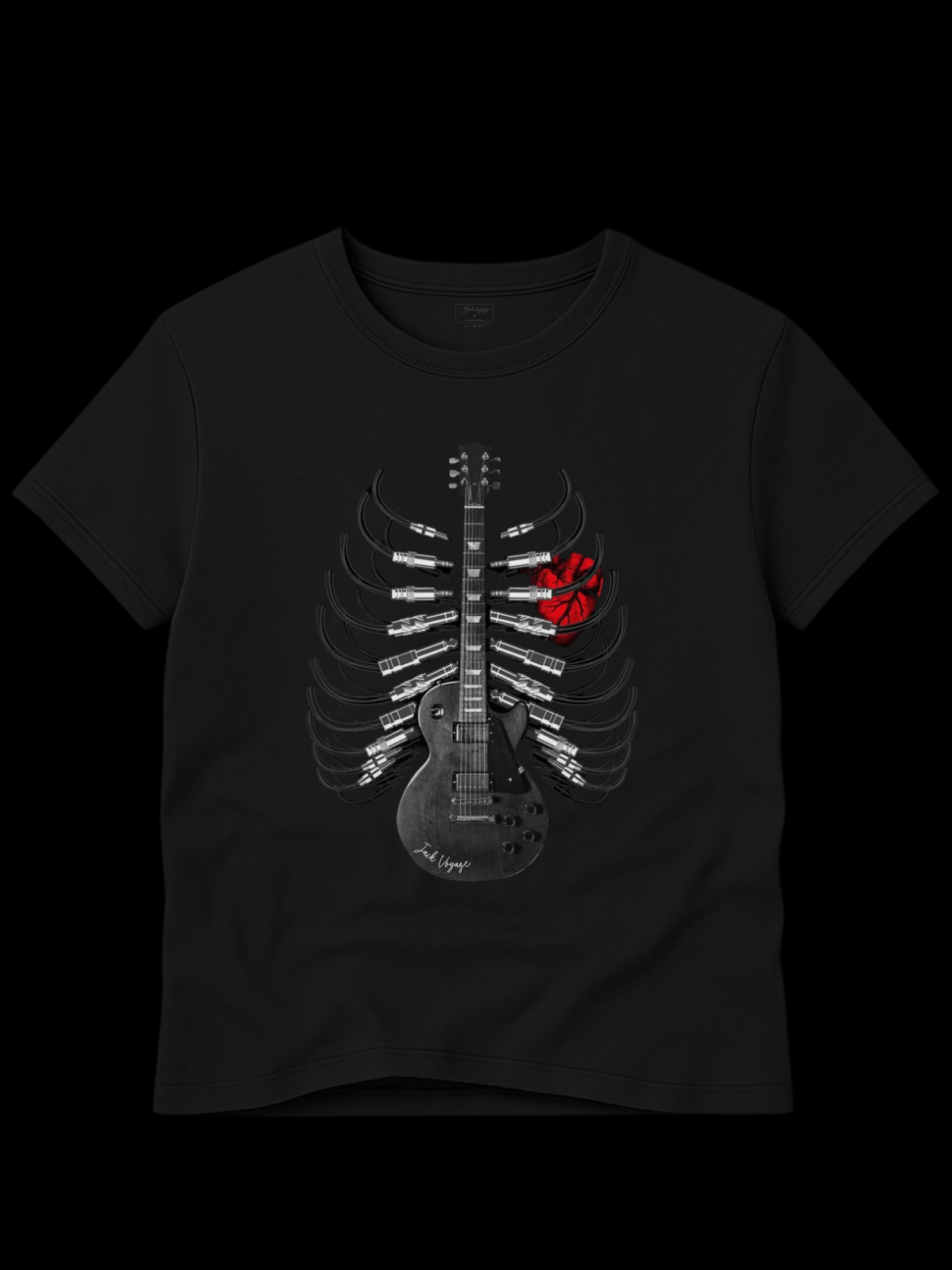 Camiseta "skull heart dark" jackmusic©