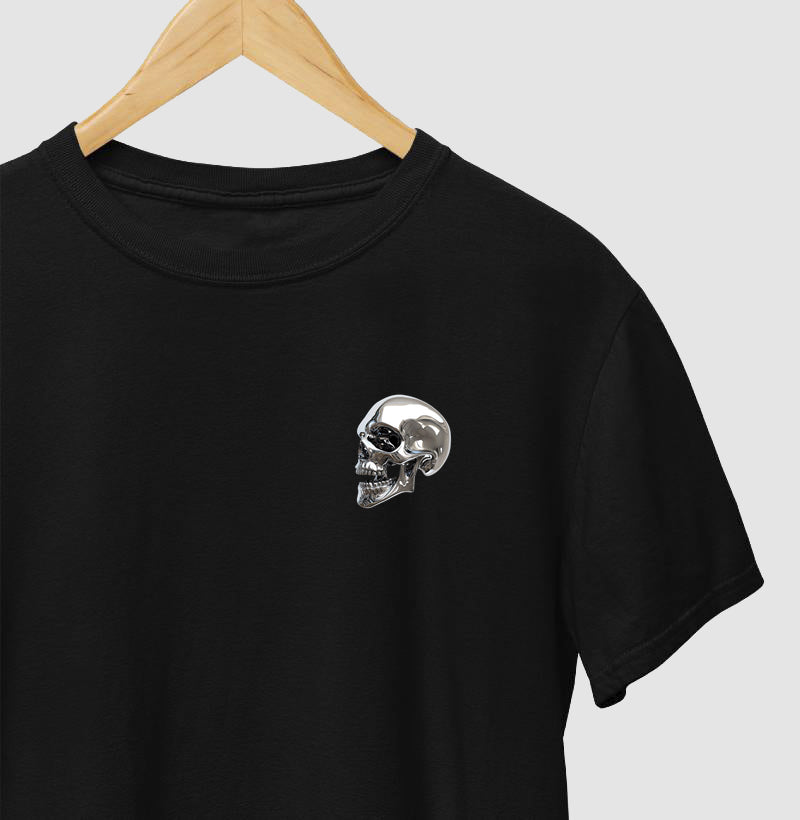 Camiseta skull silver minimal