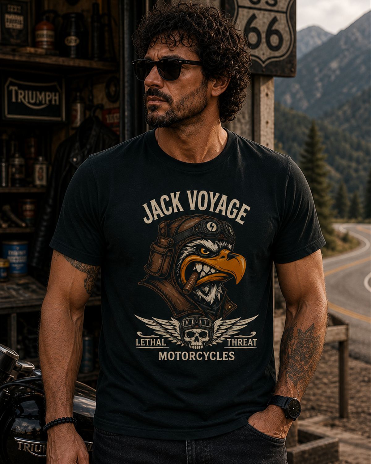 Camiseta algodão peruano Ameaça Letal
