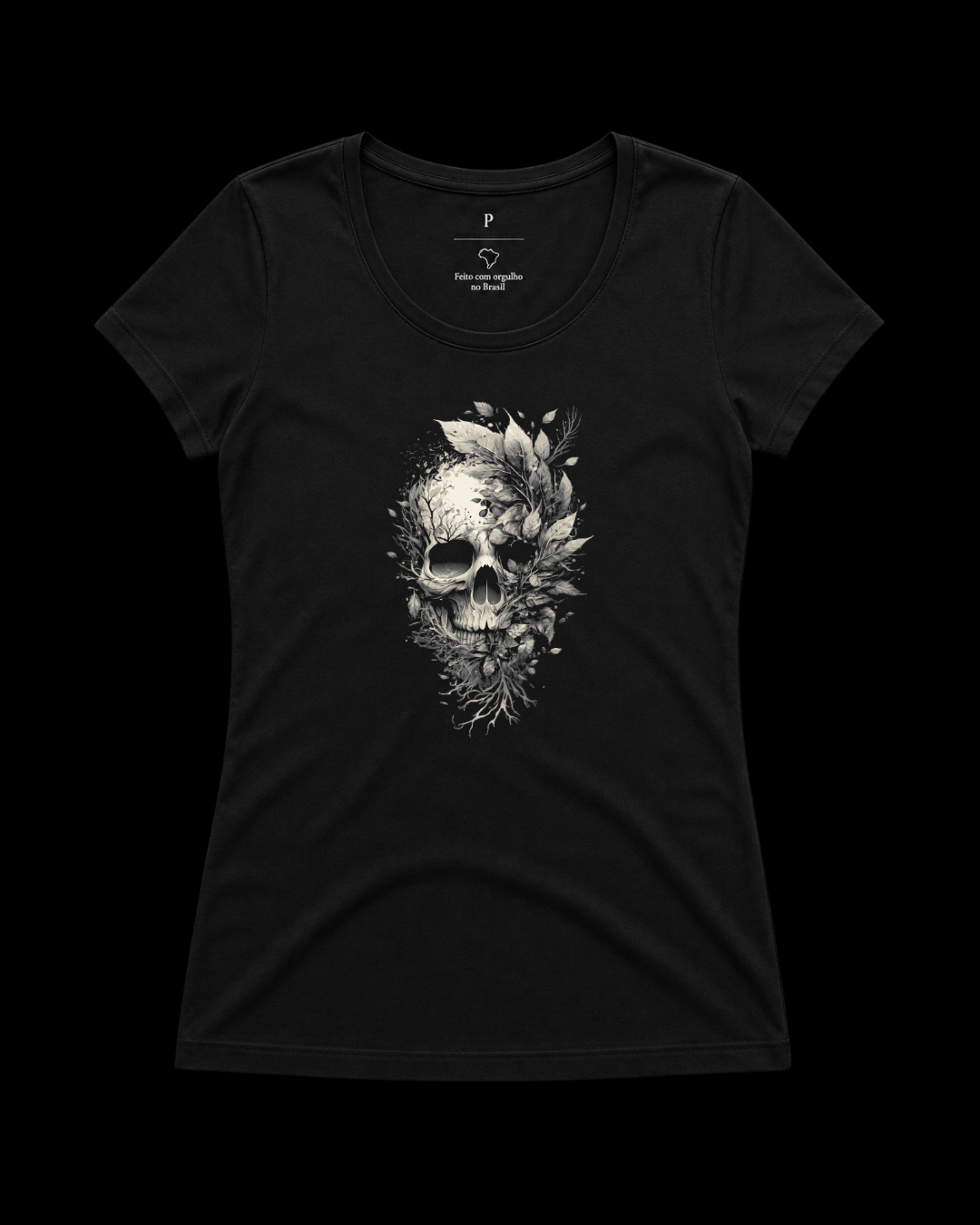 Baby look skull flowers