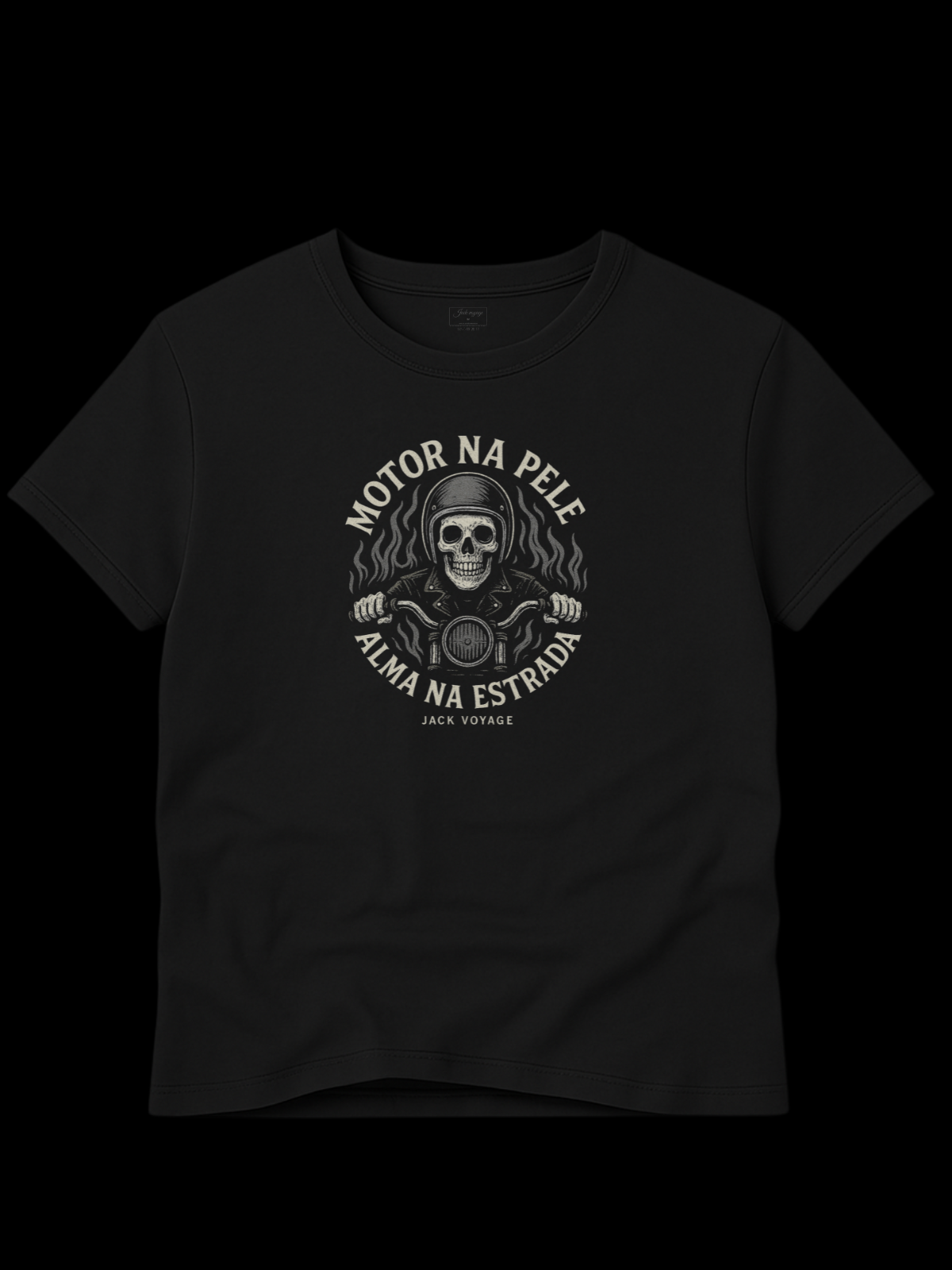 Camiseta "motor na pela alma na estrada" jackmotor©