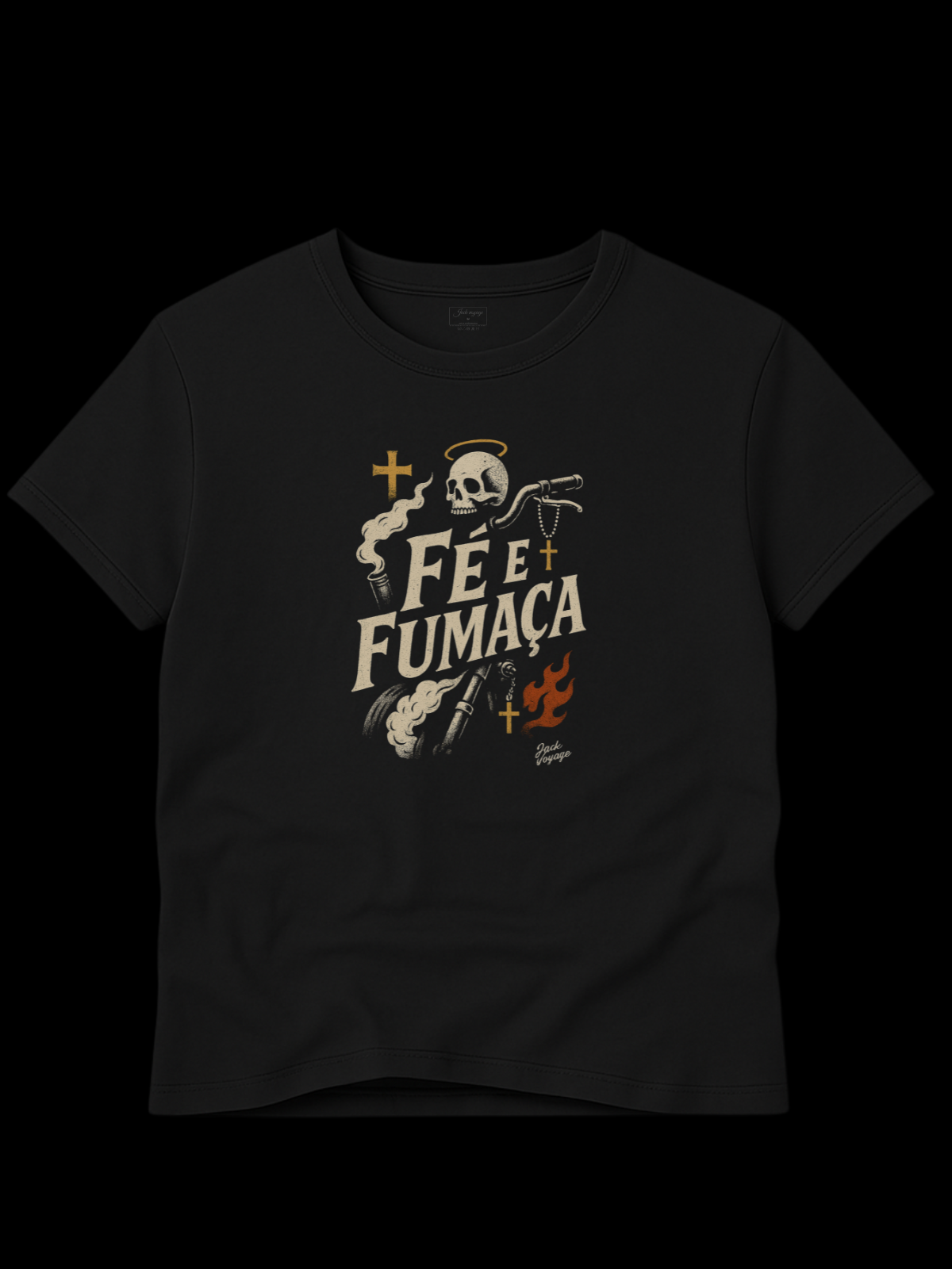 Camiseta "fé e fumaça" jackmotor©