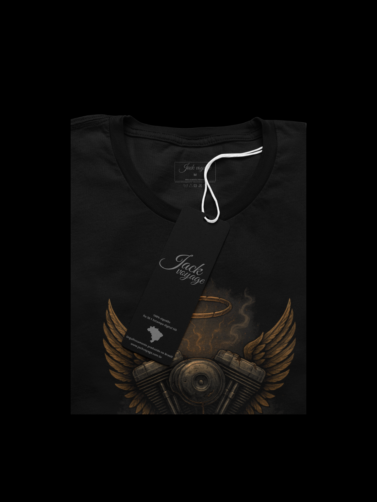 Camiseta "metal sagrado abençoado pela gasolina" jackmotor©