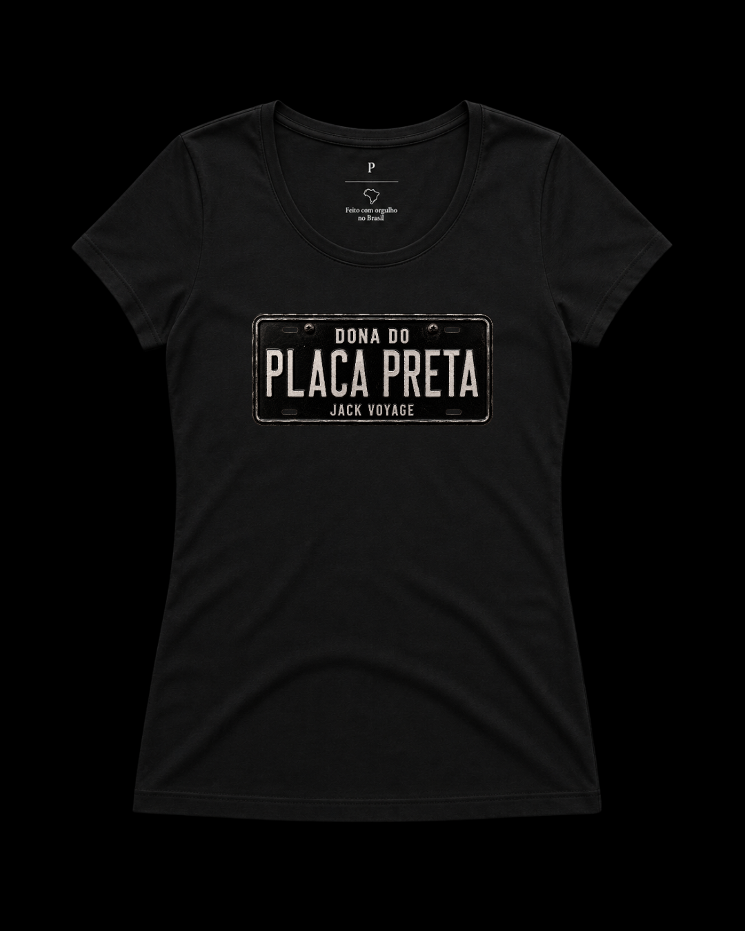 Baby look Dona do placa preta